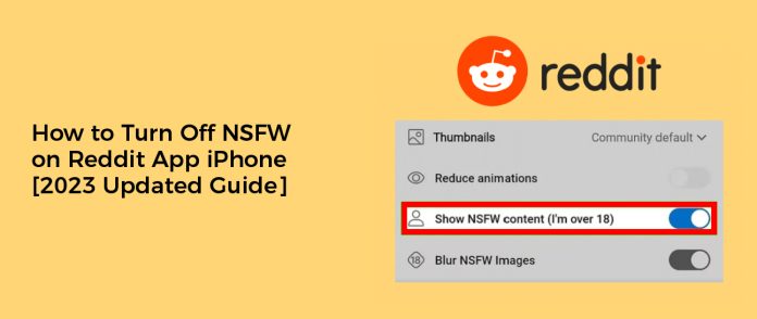 How to Turn Off NSFW on Reddit App iPhone [2023 Updated Guide